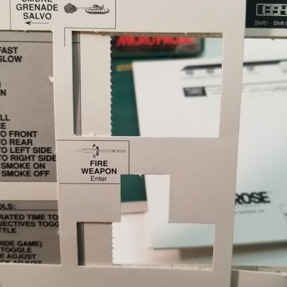 Vintage PC Game Tandy DOS 5.15" Floppy Disc Game: M1 Tank Platoon Micro Prose 98 - Picture 13 of 13